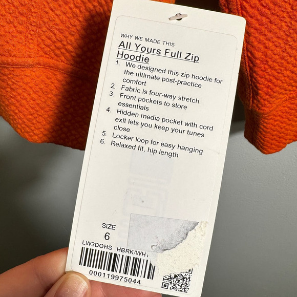 NWT Lululemon All Yours Zip Hoodie *Bubble Dot - Picture 5 of 7